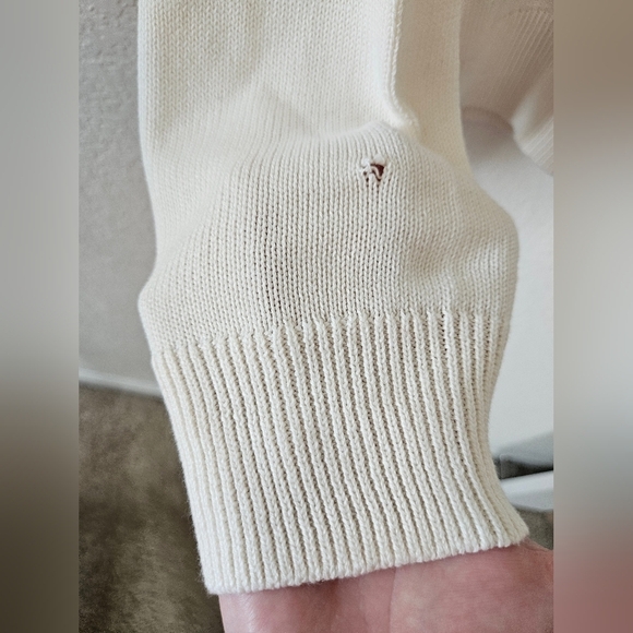 NWT J. Crew Factory Cotton Neutral Fair Isle Crewneck Sweater size L - Picture 9 of 11